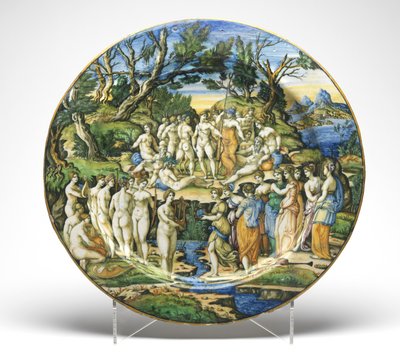 The Contest between the Muses and the Pierides, c.1545-50 by Guido Durantino